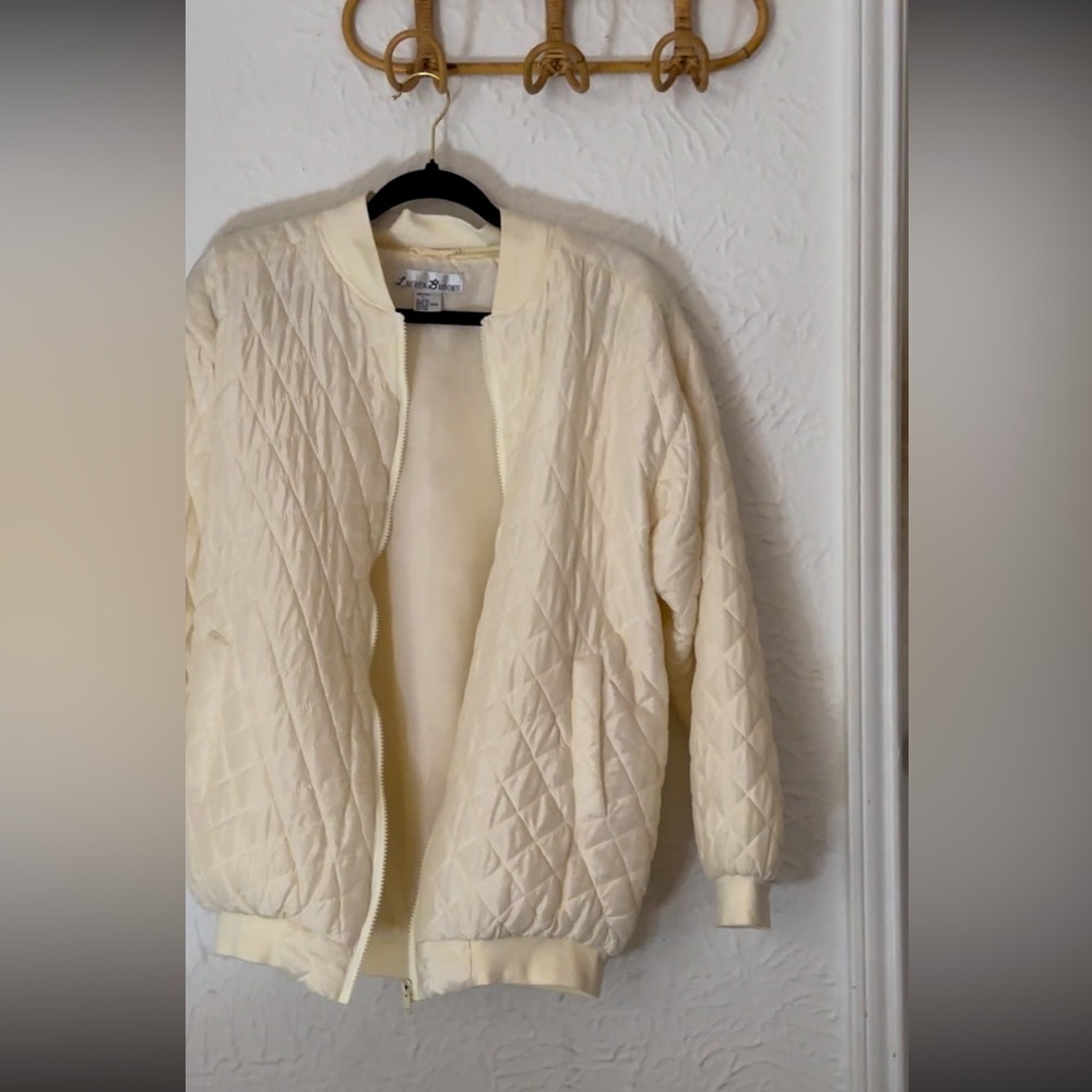 Vintage Quilted Cream Jacket